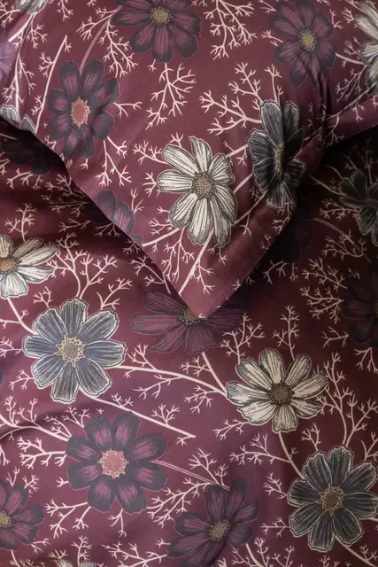 Borås Cotton Viola kuddfodral 50x60 Aubergine 