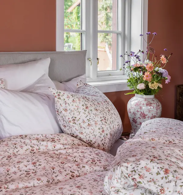 Borås Cotton Veneda bäddset 150x210/50x60 Rosa 