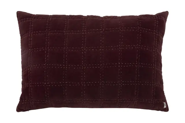 Borås Cotton Bordeaux kuddfodral 70x100 Burgundy 