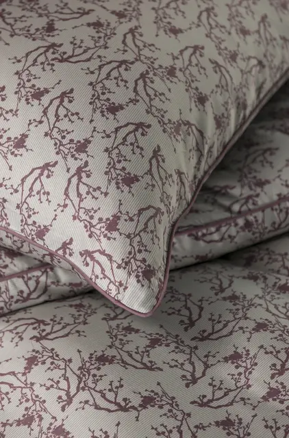 Borås Cotton Sakura bäddset 230x220/50x60 Burgundy 