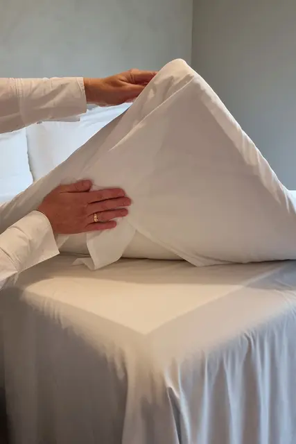 Borås Cotton Superior underlakan percale 270x270 Vit 